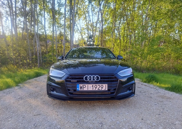 Audi A5 cena 163000 przebieg: 49000, rok produkcji 2019 z Piaseczno małe 631